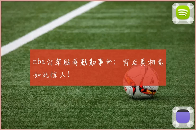 nba打架脑蒋勤勤事件：背后真相竟如此惊人！