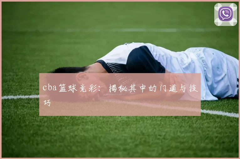 cba篮球竞彩：揭秘其中的门道与技巧